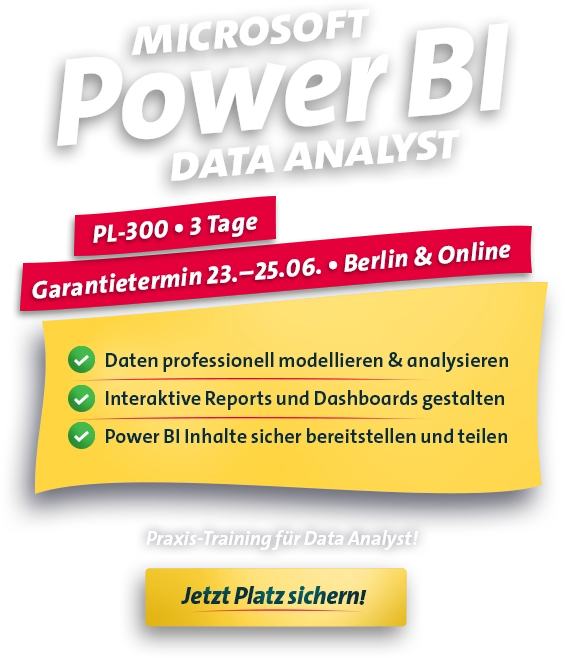 Seminar des Monats: Microsoft Power BI Data Analyst